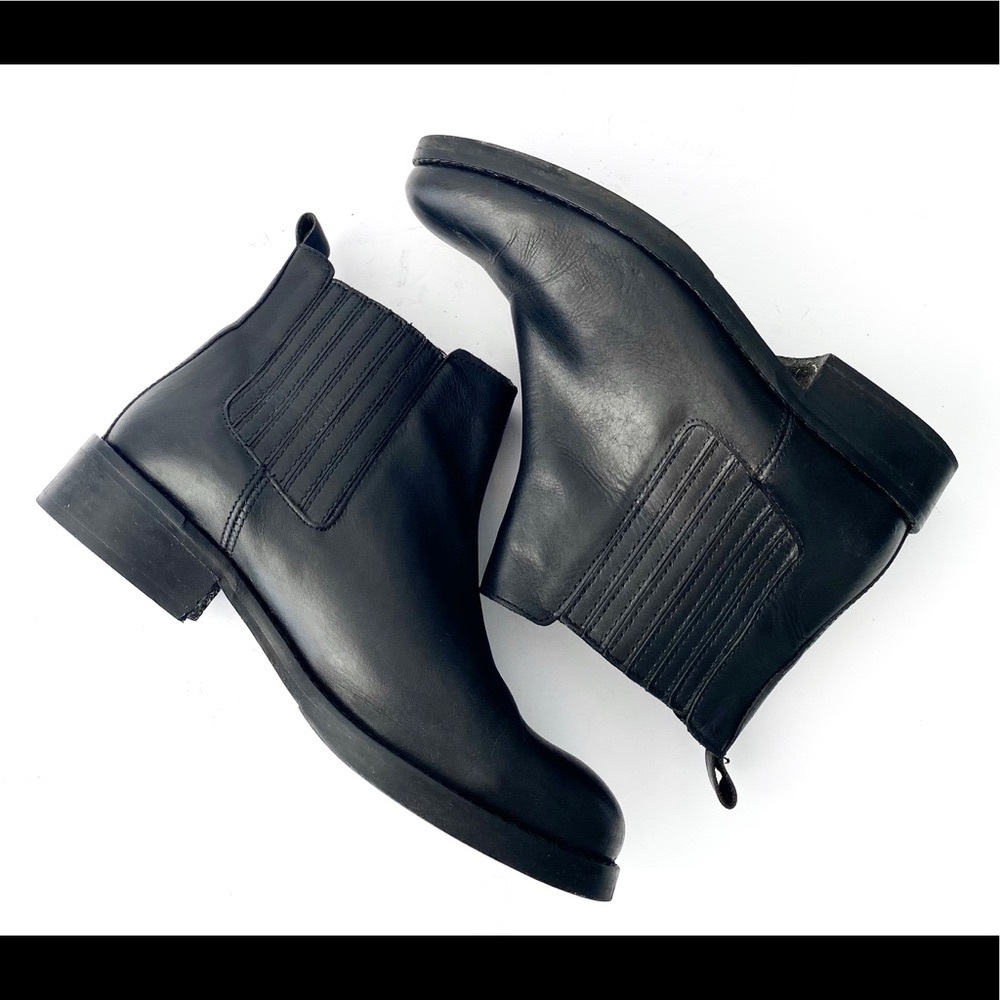 Topshop Black Leather Chelsea Boots Size EU 38/US 7.5 - Picture 7 of 7